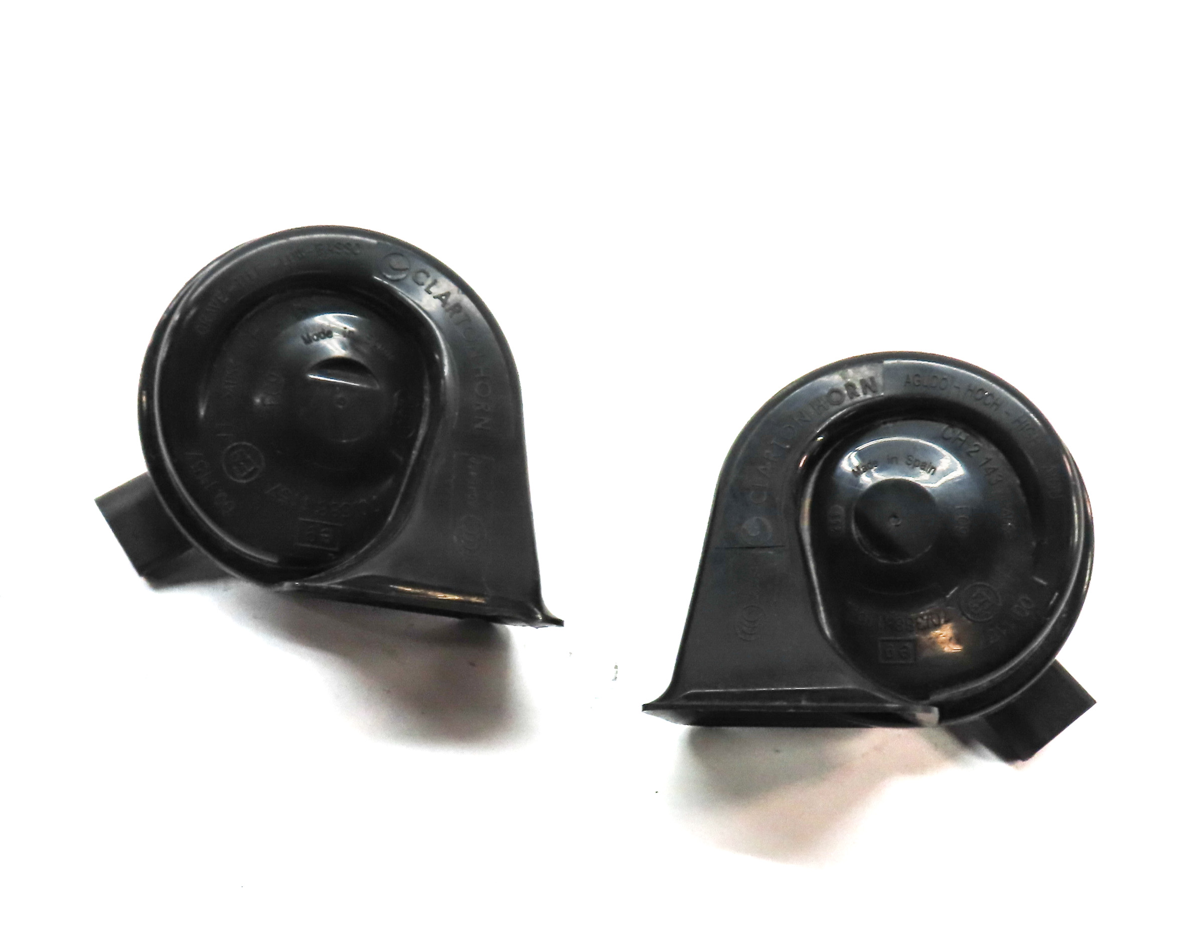 2011-2016 BMW 528i 535i 535iGT 550i 550iGT M5 (F10 F07) HIGH & LOW TONE HORN SET — exact item pictured